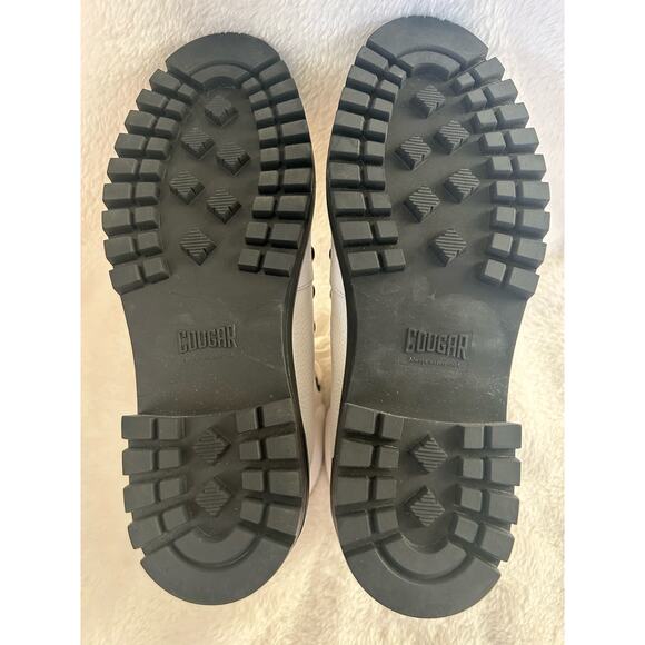 Cougar Nash White Leather Waterproof Hiking Style Boots Women’s Size 7 - Picture 9 of 11